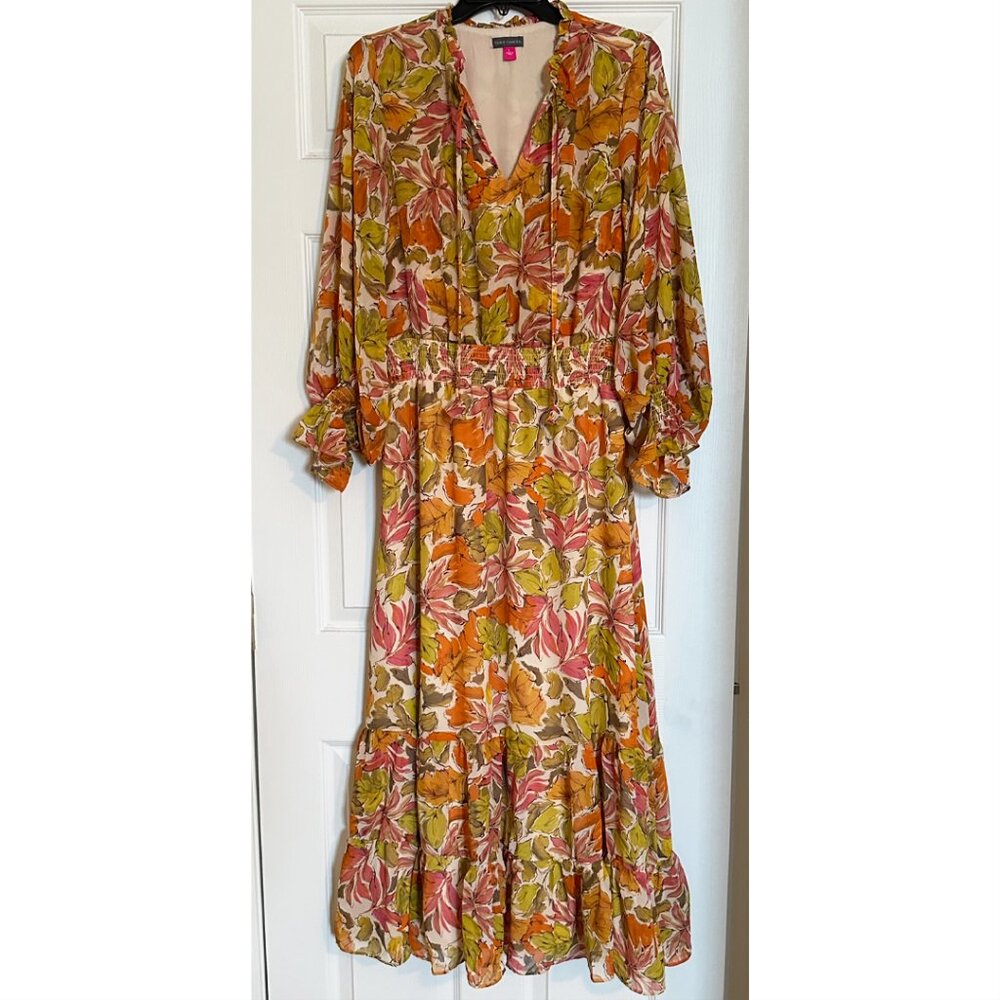 Vince Camuto Tiered Maxi Dress, Size L, NWT